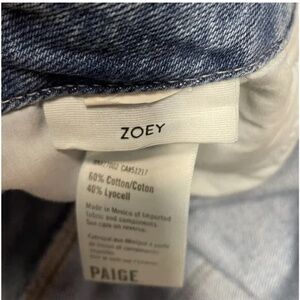 Paige Sz 32 Zoey Ankle Wide Leg Blue Jeans Anthropologie High Rise Tie Waist